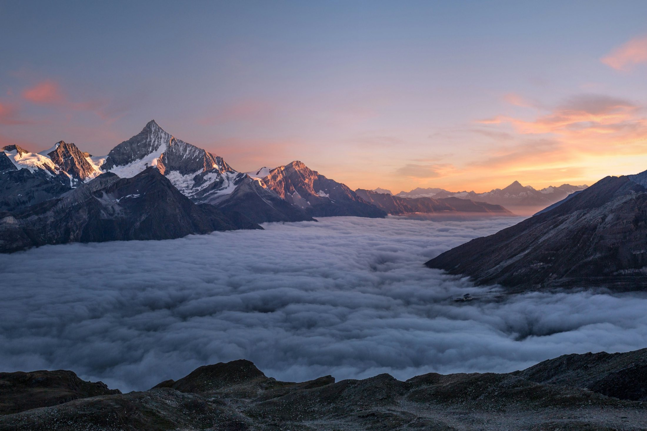Rocky Mountain panorama metal print